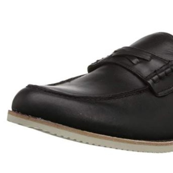 J.D. Fisk Scully Black Leather New Mens Loafers